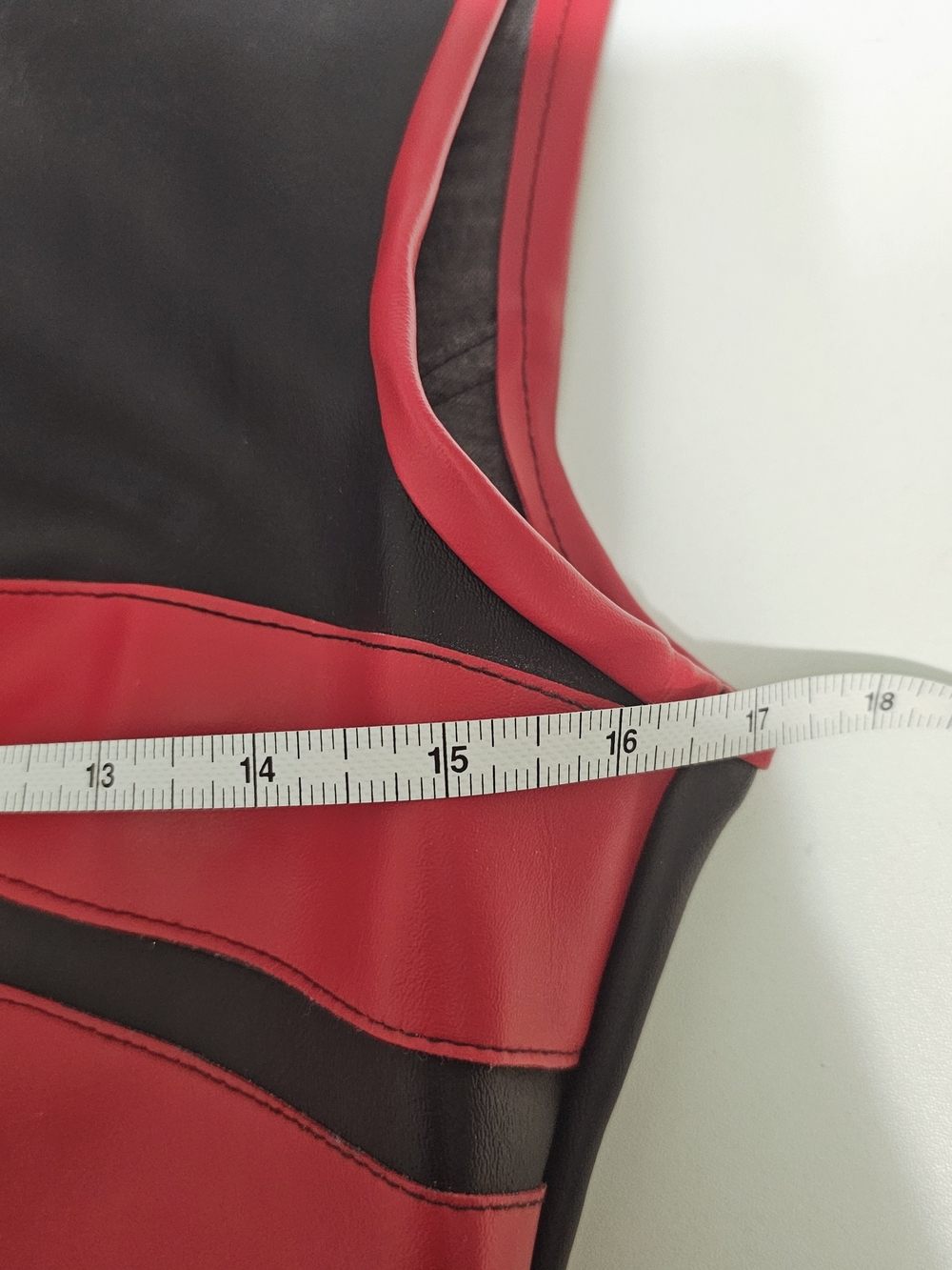 Lip Service Black and Red Faux Leather Zip-Front Dress - Picture 7 of 10